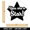 You are a Star Teacher Recognition Rubber Stamp for Stamping Crafting Planners